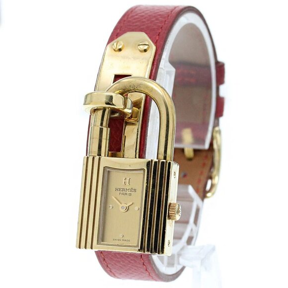 HERMES Kelly watch Gold Dial Quartz Ladies Watch_868090 - Picture 2 of 7